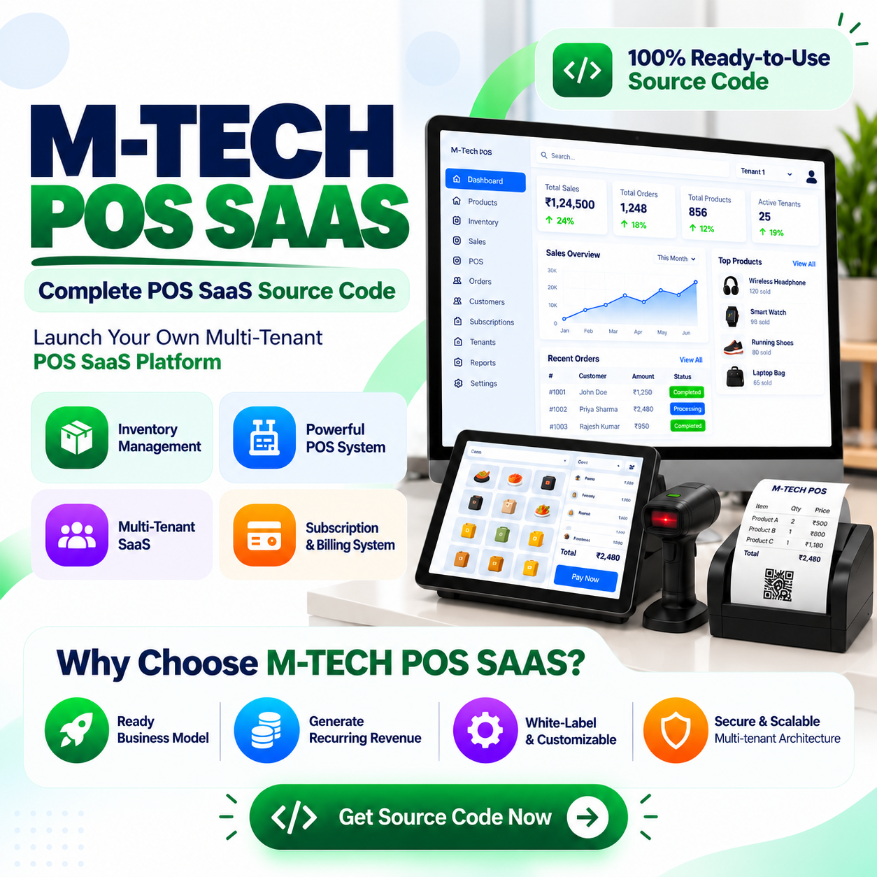 POS SaaS Source Code – Build Your Own Business Management Platform