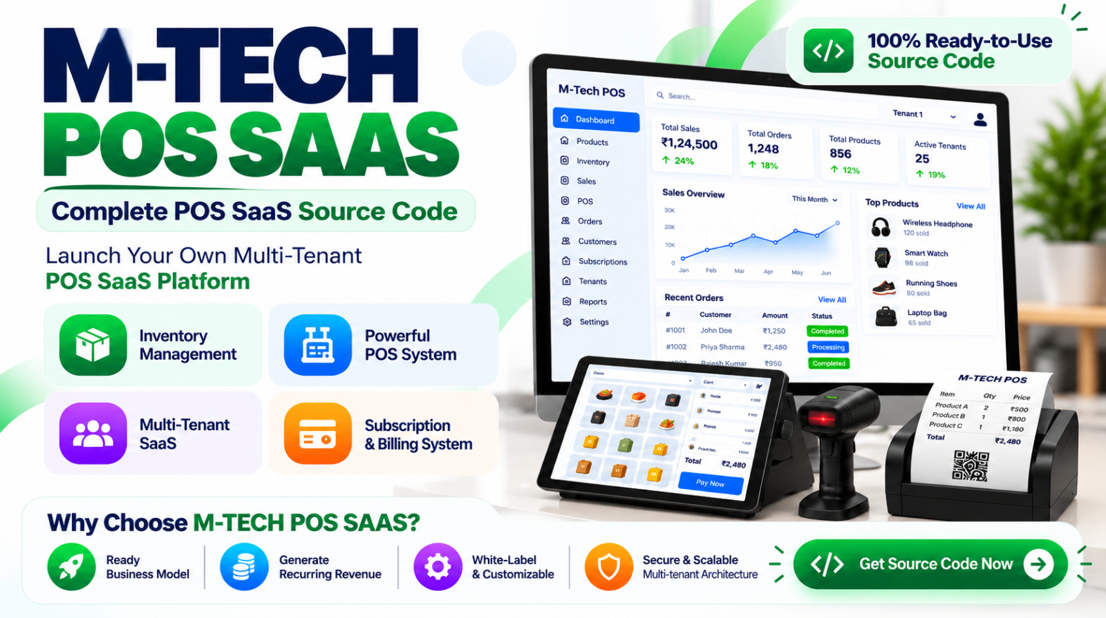 POS SaaS Source Code – Build Your Own Business Management Platform