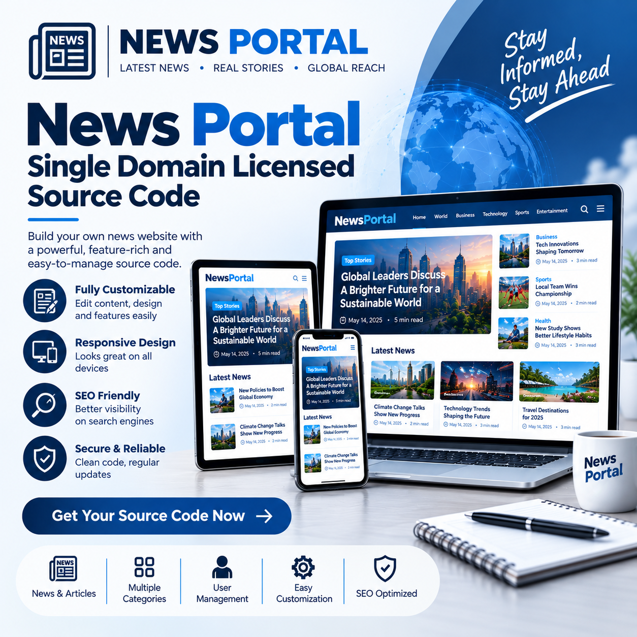 News Portal And Admin Panel